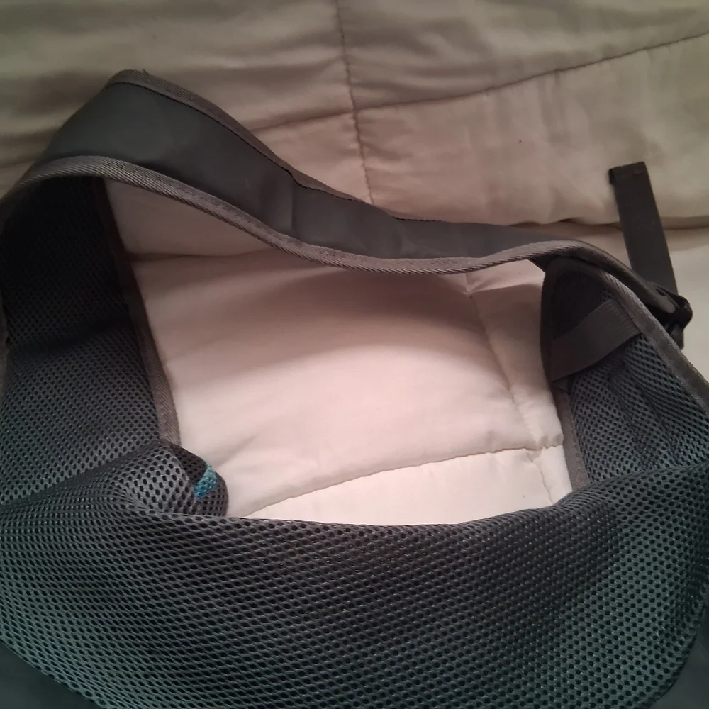 Source Unknown Blue and Gray Pet Carrier
